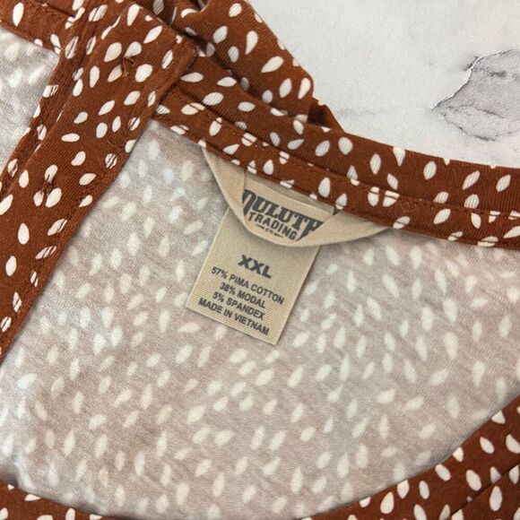 Duluth Trading Co Women's Pima Cotton Willow Knit Button Back Shirt XXL - Picture 5 of 6